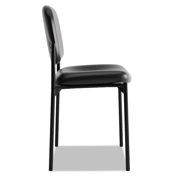 Hon Basyx Scatter Stacking Guest Chair, Black Back, 21-1/4 in W 21" L 32-3/4" H, Armless - HVL606.SB11