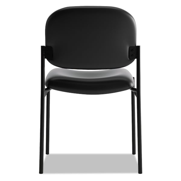 Hon Basyx Scatter Stacking Guest Chair, Black Back, 21-1/4 in W 21" L 32-3/4" H, Armless - HVL606.SB11