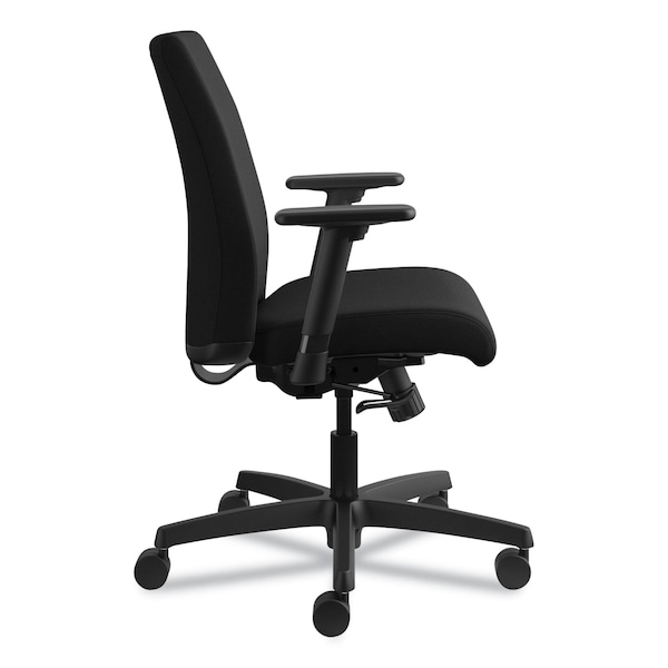 Hon Ignition Series Fabric Low-Back Task Chair, Black, Base: Black - HITL1.A.H.U.CU10.T.SB