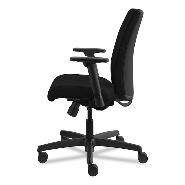 Hon Ignition Series Fabric Low-Back Task Chair, Black, Base: Black - HITL1.A.H.U.CU10.T.SB