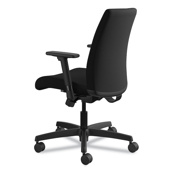 Hon Ignition Series Fabric Low-Back Task Chair, Black, Base: Black - HITL1.A.H.U.CU10.T.SB