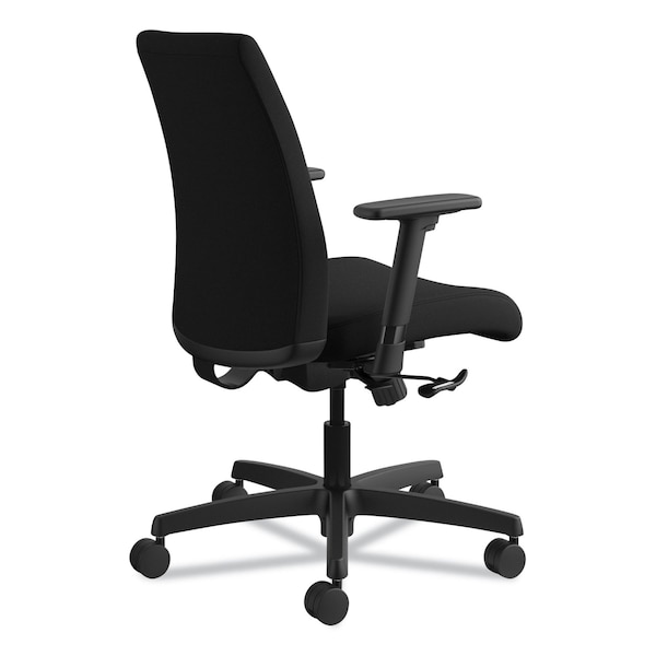 Hon Ignition Series Fabric Low-Back Task Chair, Black, Base: Black - HITL1.A.H.U.CU10.T.SB