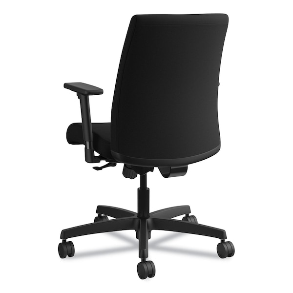 Hon Ignition Series Fabric Low-Back Task Chair, Black, Base: Black - HITL1.A.H.U.CU10.T.SB