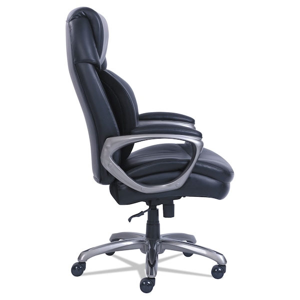 Sertapedic Cosset Big and Tall Exec Chair, Supports up to 400 lbs., Black/Slate - 48964