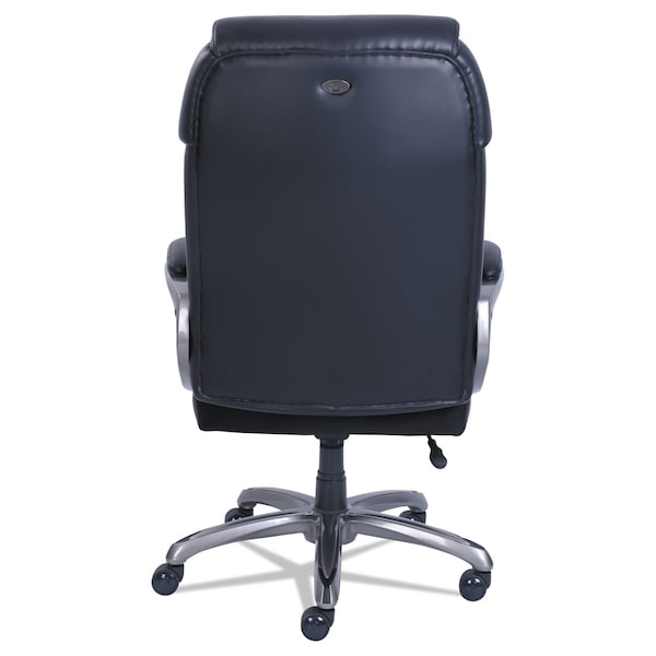 Sertapedic Cosset Big and Tall Exec Chair, Supports up to 400 lbs., Black/Slate - 48964