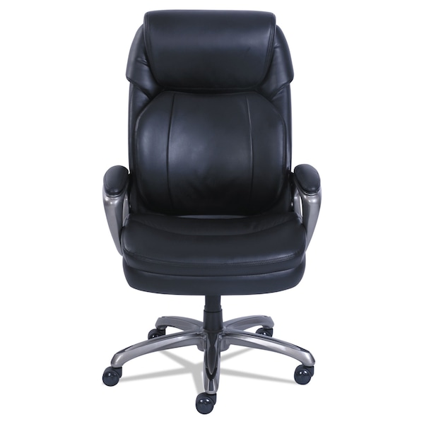 Sertapedic Cosset Big and Tall Exec Chair, Supports up to 400 lbs., Black/Slate - 48964