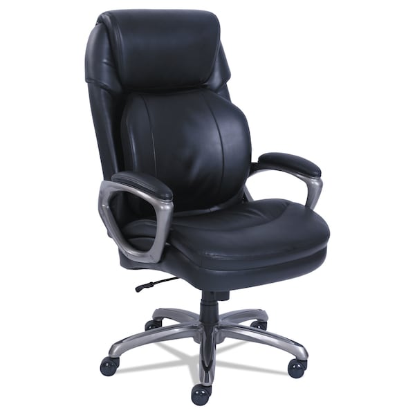 Sertapedic Cosset Big and Tall Exec Chair, Supports up to 400 lbs., Black/Slate - 48964