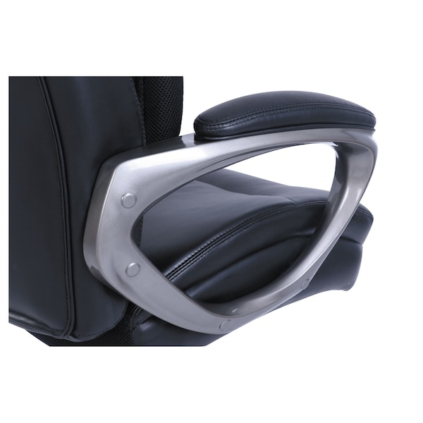 Sertapedic Cosset Big and Tall Exec Chair, Supports up to 400 lbs., Black/Slate - 48964