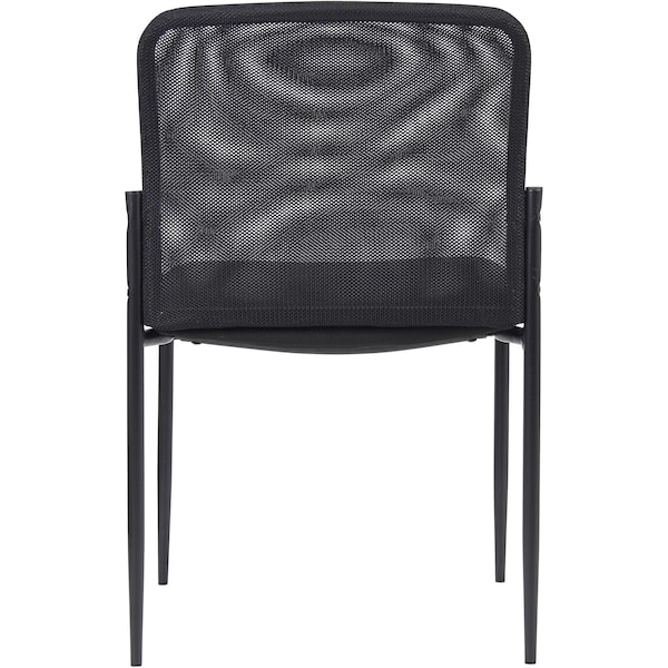 Boss Guest Chair, 24 in W 24" L 33" H, Armless, Mesh Seat - B6919