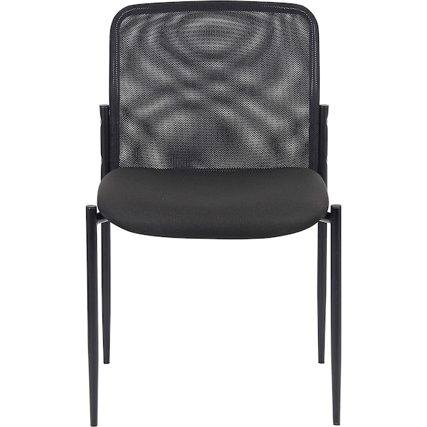 Boss Guest Chair, 24 in W 24" L 33" H, Armless, Mesh Seat - B6919