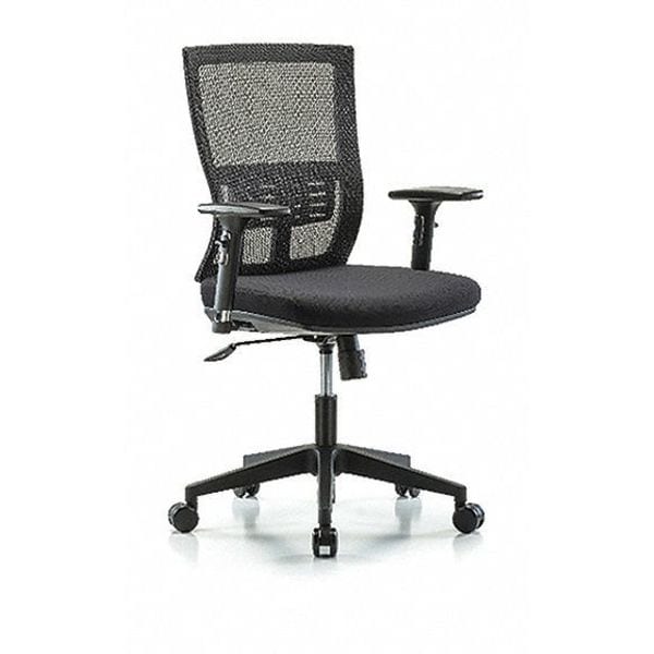 Blue Ridge Ergonomics Desk Chair Modern Mesh Chair, C1, 3D, Arms Casters, Adjustable Arms, 18-1/2" to 21-1/2" Height, Mesh - BR-MOD-MDHCH-RG-C1-A2-RC