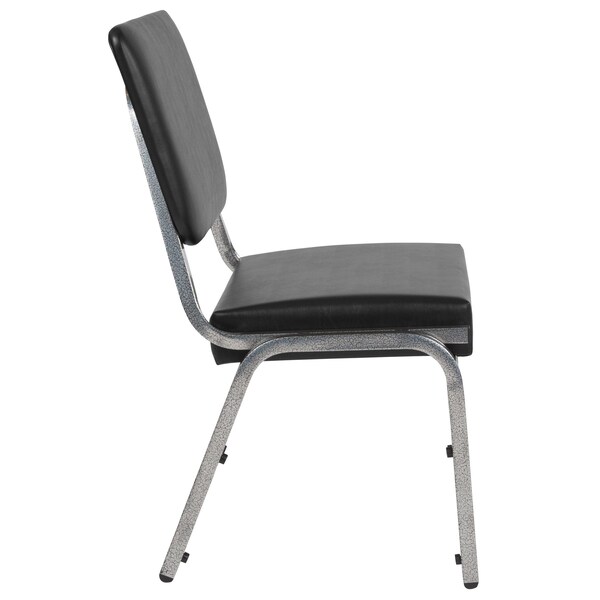Flash Furniture Hercules Medical Waiting Room Chair, Black Back, 26-1/2 in W 23-1/2" L 34" H, Vinyl Seat - XU-DG-60442-660-2-BV-GG