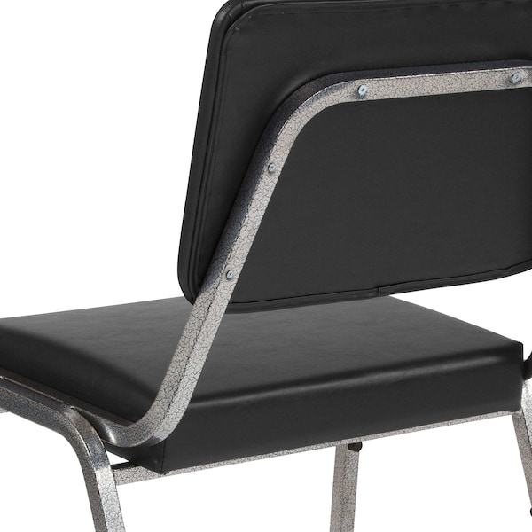 Flash Furniture Hercules Medical Waiting Room Chair, Black Back, 26-1/2 in W 23-1/2" L 34" H, Vinyl Seat - XU-DG-60442-660-2-BV-GG