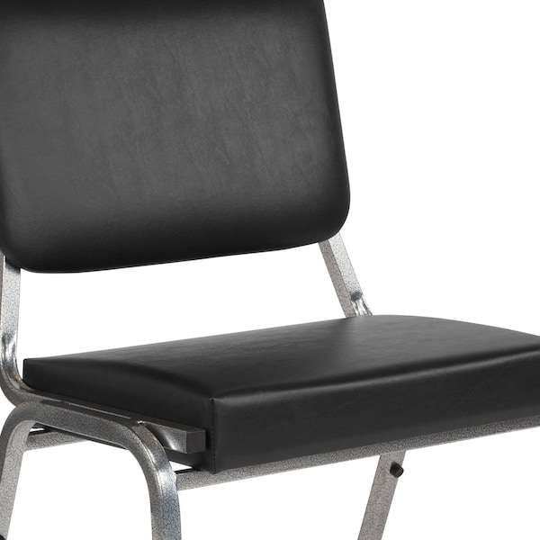 Flash Furniture Hercules Medical Waiting Room Chair, Black Back, 26-1/2 in W 23-1/2" L 34" H, Vinyl Seat - XU-DG-60442-660-2-BV-GG