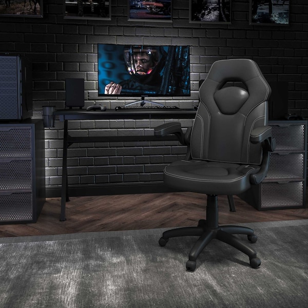 Flash Furniture Gaming Chair, Padded Flip-up, Black - CH-00095-BK-GG
