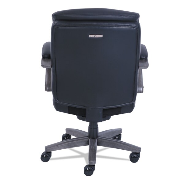 La-Z-Boy Woodbury Mid-Back Executive Chair, Supports up to 300 lbs., Black/Gray - 48963A