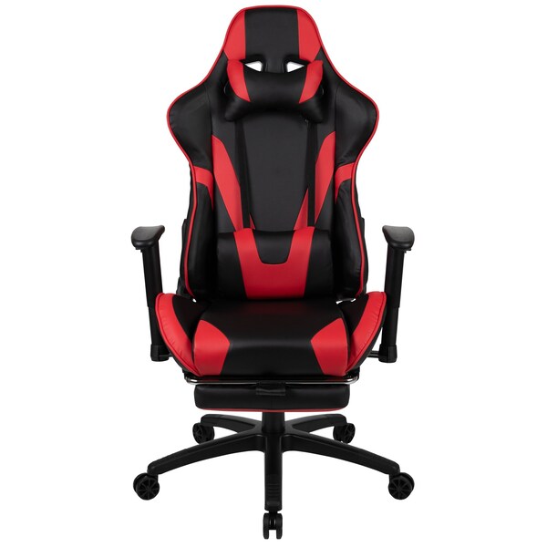 Flash Furniture Red Reclining Gaming Chair with Footrest - CH-187230-RED-GG