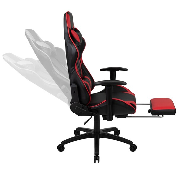 Flash Furniture Red Reclining Gaming Chair with Footrest - CH-187230-RED-GG