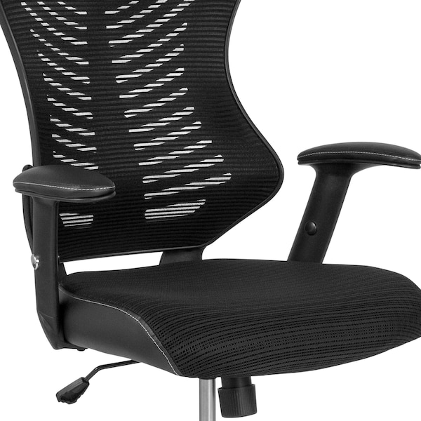Flash Furniture Drafting Chair Black Mesh Drafting Chair, Mesh, Black - BL-LB-8816D-GG
