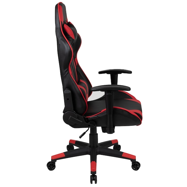 Flash Furniture Red LeatherSoft Gaming Chair with Reclining Back - CH-187230-1-RED-GG