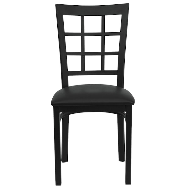 Flash Furniture Hercules Restaurant Chair, Black Back, 16-1/2 in W 20" L 36-1/2" H - XU-DG6Q3BWIN-BLKV-GG