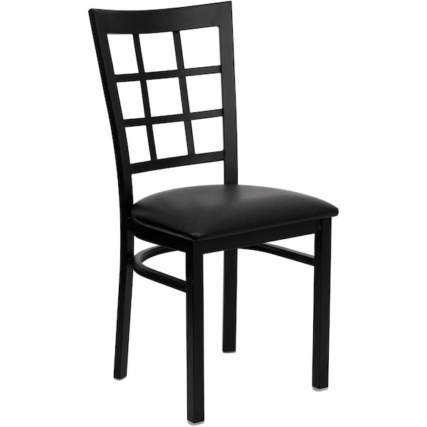 Flash Furniture Hercules Restaurant Chair, Black Back, 16-1/2 in W 20" L 36-1/2" H - XU-DG6Q3BWIN-BLKV-GG