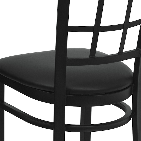 Flash Furniture Hercules Restaurant Chair, Black Back, 16-1/2 in W 20" L 36-1/2" H - XU-DG6Q3BWIN-BLKV-GG