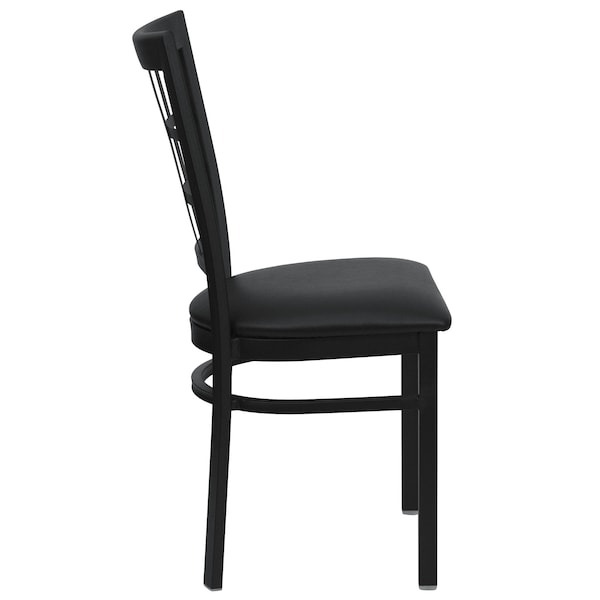 Flash Furniture Hercules Restaurant Chair, Black Back, 16-1/2 in W 20" L 36-1/2" H - XU-DG6Q3BWIN-BLKV-GG