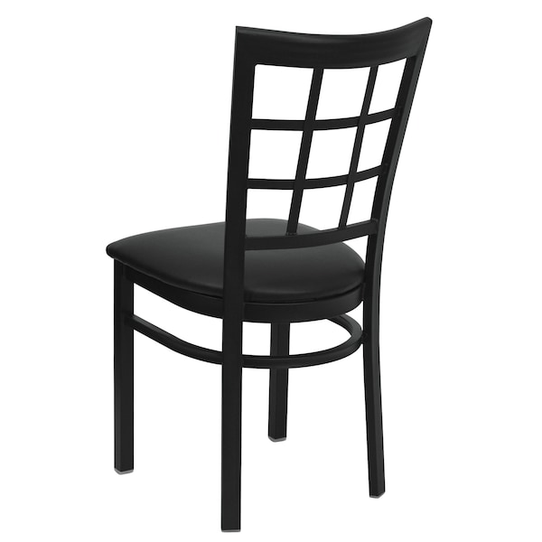 Flash Furniture Hercules Restaurant Chair, Black Back, 16-1/2 in W 20" L 36-1/2" H - XU-DG6Q3BWIN-BLKV-GG