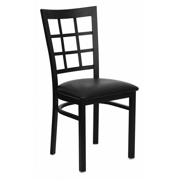 Flash Furniture Hercules Restaurant Chair, Black Back, 16-1/2 in W 20" L 36-1/2" H - XU-DG6Q3BWIN-BLKV-GG