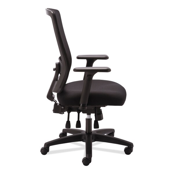 Alera Chairs/Stools, T-Bar, Fabric, Black - HALE754