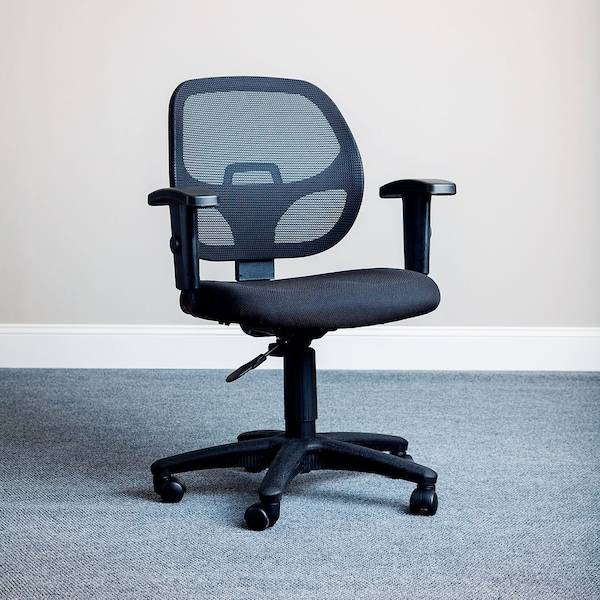 Global Industrial Task Chair with Mesh Back and Fabric Upholstered Seat - 277436