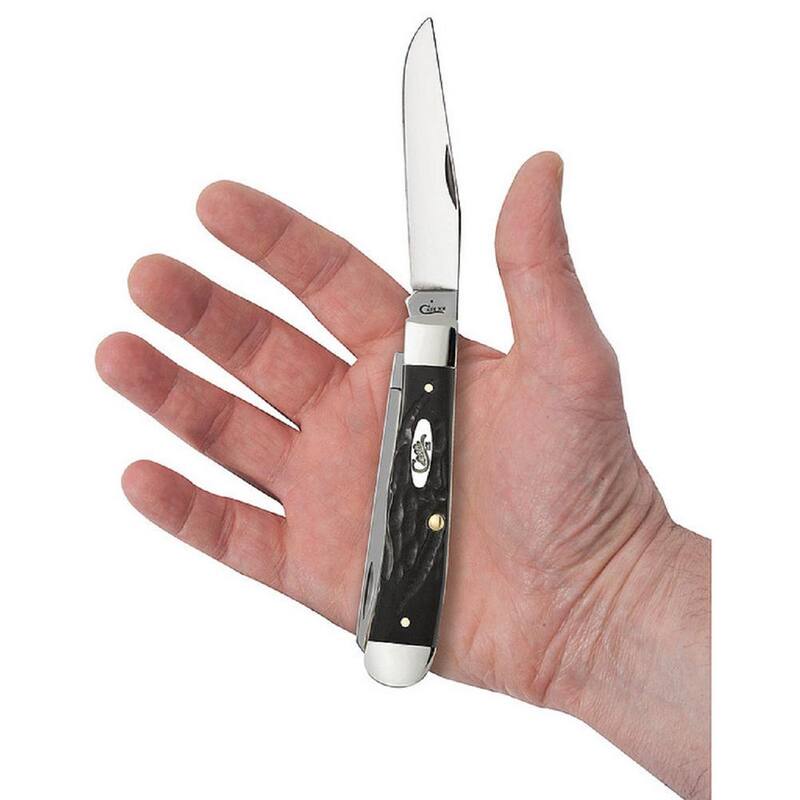 W.R. Case and Sons Cutlery Co. Black Synthetic Trapper Pocket Knife - FI18221