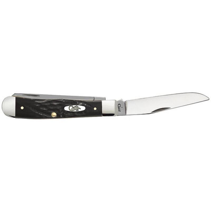 W.R. Case and Sons Cutlery Co. Black Synthetic Trapper Pocket Knife - FI18221