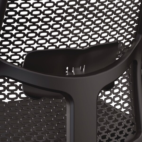 Hon Ignition 2.0 ReActiv Mid-Back Task Chair, 17.25in to 21.75in Seat Height, Basalt Vinyl Seat, Black - HONI2MRL2BS23TK