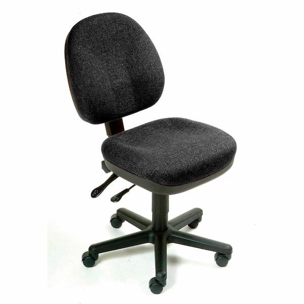 Global Industrial Task Chair, Fabric Upholstery, Black - 252260BK