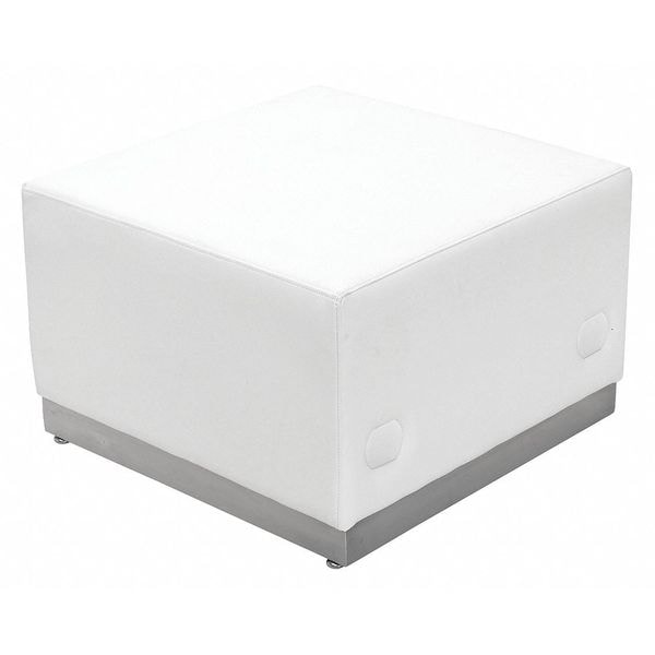 Flash Furniture Alon Ottoman, 25-1/4" L 16" H - ZB-803-OTTOMAN-WH-GG