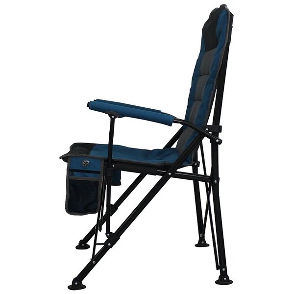 Seasonal Trends Deluxe Folding Camping Chair, 70 cm W, 68 cm D, 113.5 cm H, 300 lb Capacity - DPF01021-OR