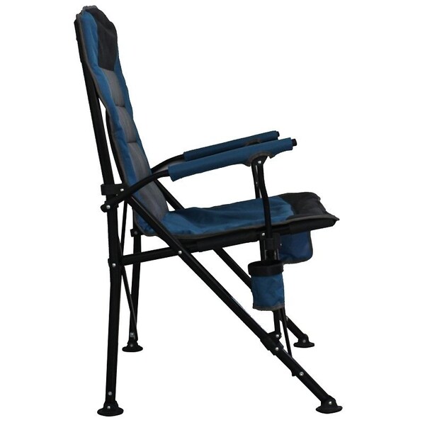 Seasonal Trends Deluxe Folding Camping Chair, 70 cm W, 68 cm D, 113.5 cm H, 300 lb Capacity - DPF01021-OR