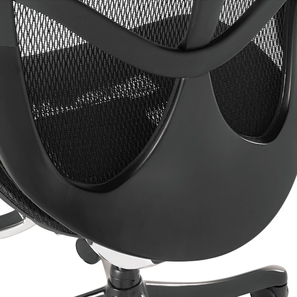Alera Executive Chair Ergonomic Multifunction Mid-Back Mesh Chair, T-Bar Arms, 18-3/8" to 23" Height - ALEEQA42ME10B