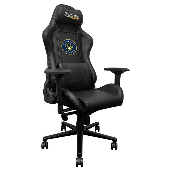 Dreamseat Xpression Pro Gaming Chair with Milwaukee Brewers Primary Logo - XZXPPRO032-PSMLB21052A