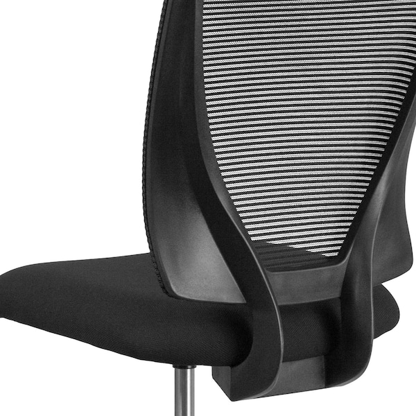 Flash Furniture Mesh 32 1/2-, No Arm, Back, Seat, Frame: Black - GO-2100-GG