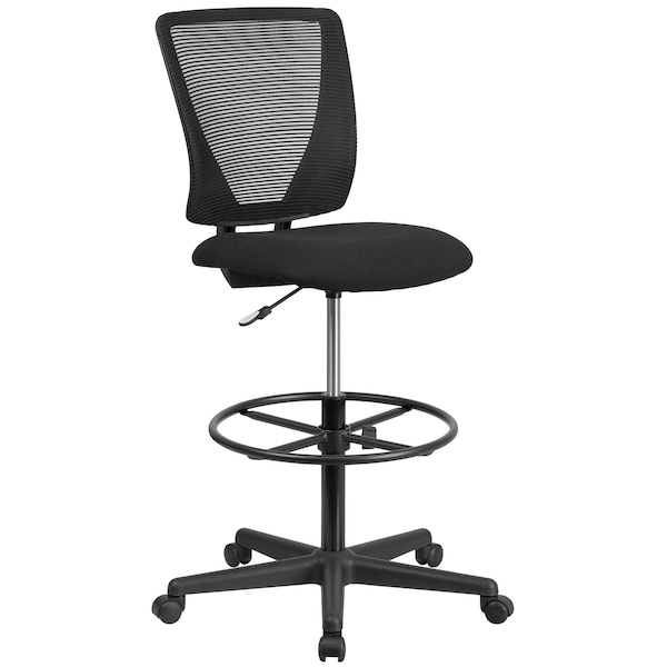 Flash Furniture Mesh 32 1/2-, No Arm, Back, Seat, Frame: Black - GO-2100-GG