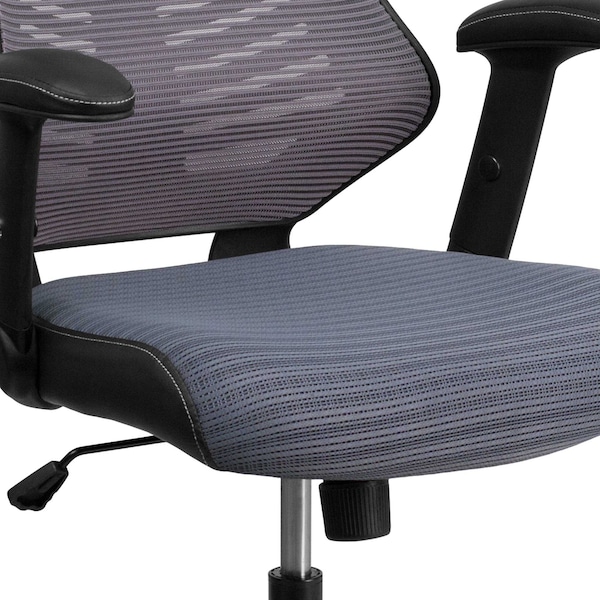 Flash Furniture Executive Chair, Gray  Seat, Mesh Back - BL-ZP-806-GY-GG
