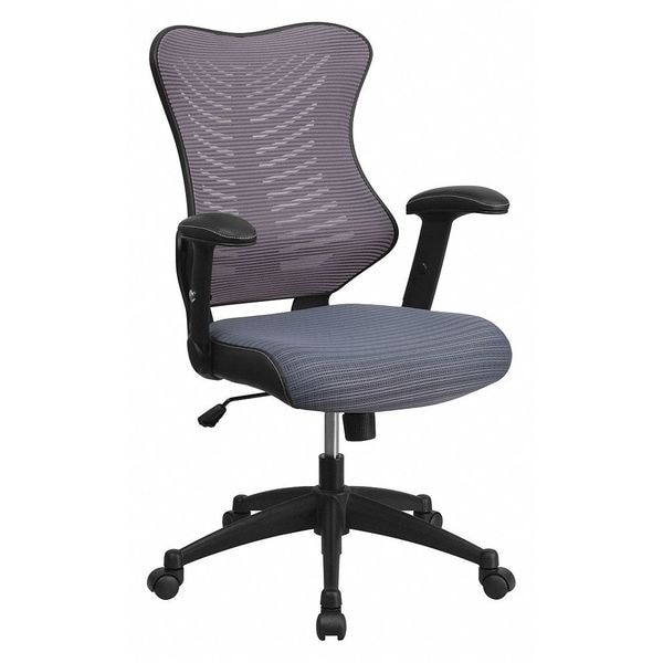 Flash Furniture Executive Chair, Gray  Seat, Mesh Back - BL-ZP-806-GY-GG