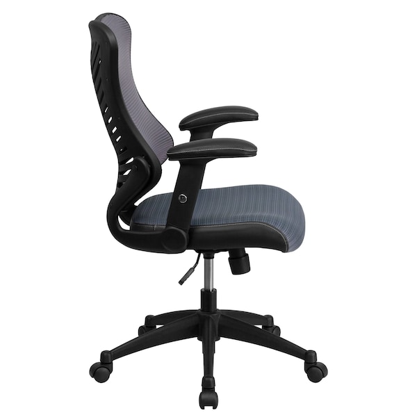 Flash Furniture Executive Chair, Gray  Seat, Mesh Back - BL-ZP-806-GY-GG