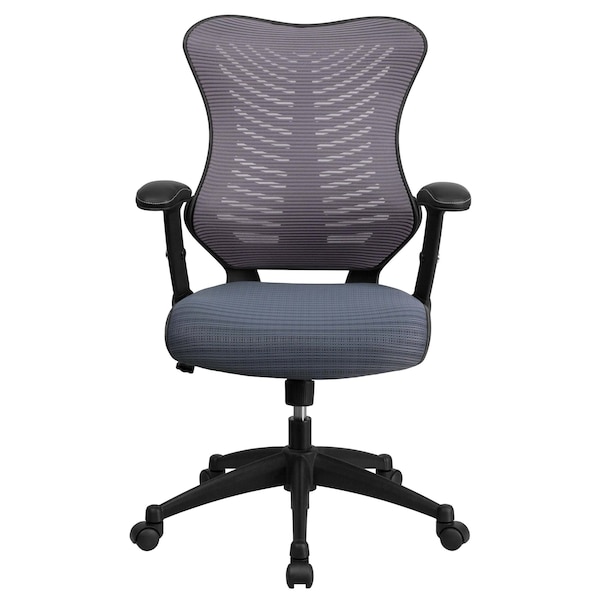 Flash Furniture Executive Chair, Gray  Seat, Mesh Back - BL-ZP-806-GY-GG