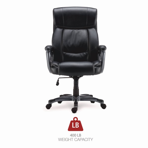 Alera Alera Egino Big and Tall Chair, Supports Up to 400 lb, Black Seat/Back, Black Base - ALEEG44B19