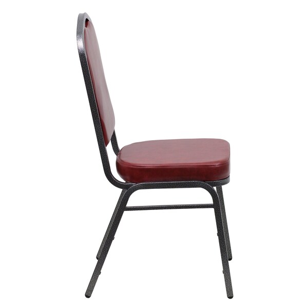 Flash Furniture Hercules Banquet Chair, 17-1/4 in W 20-1/4" L 38" H, Vinyl Seat - FD-C01-SILVERVEIN-BURG-VY-GG