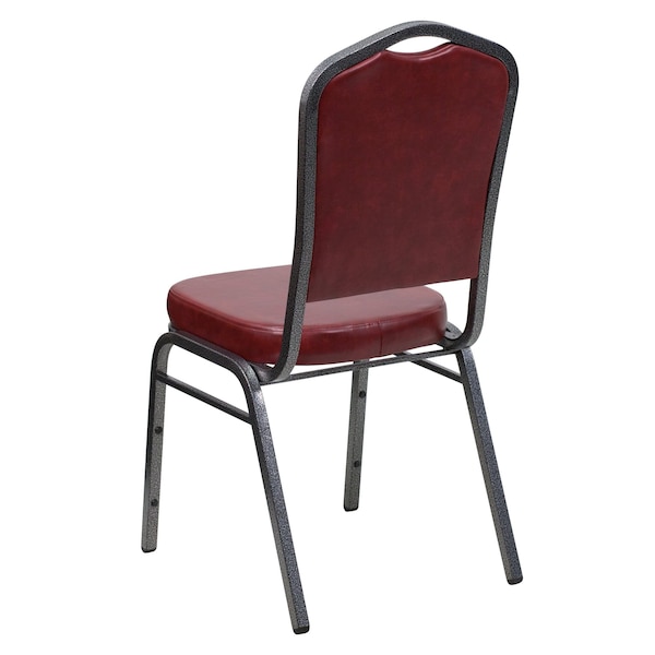 Flash Furniture Hercules Banquet Chair, 17-1/4 in W 20-1/4" L 38" H, Vinyl Seat - FD-C01-SILVERVEIN-BURG-VY-GG
